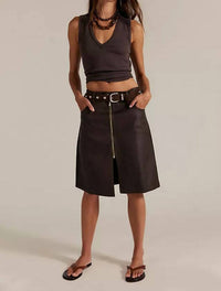 Free People - Sycamore Vegan Midi Skirt
