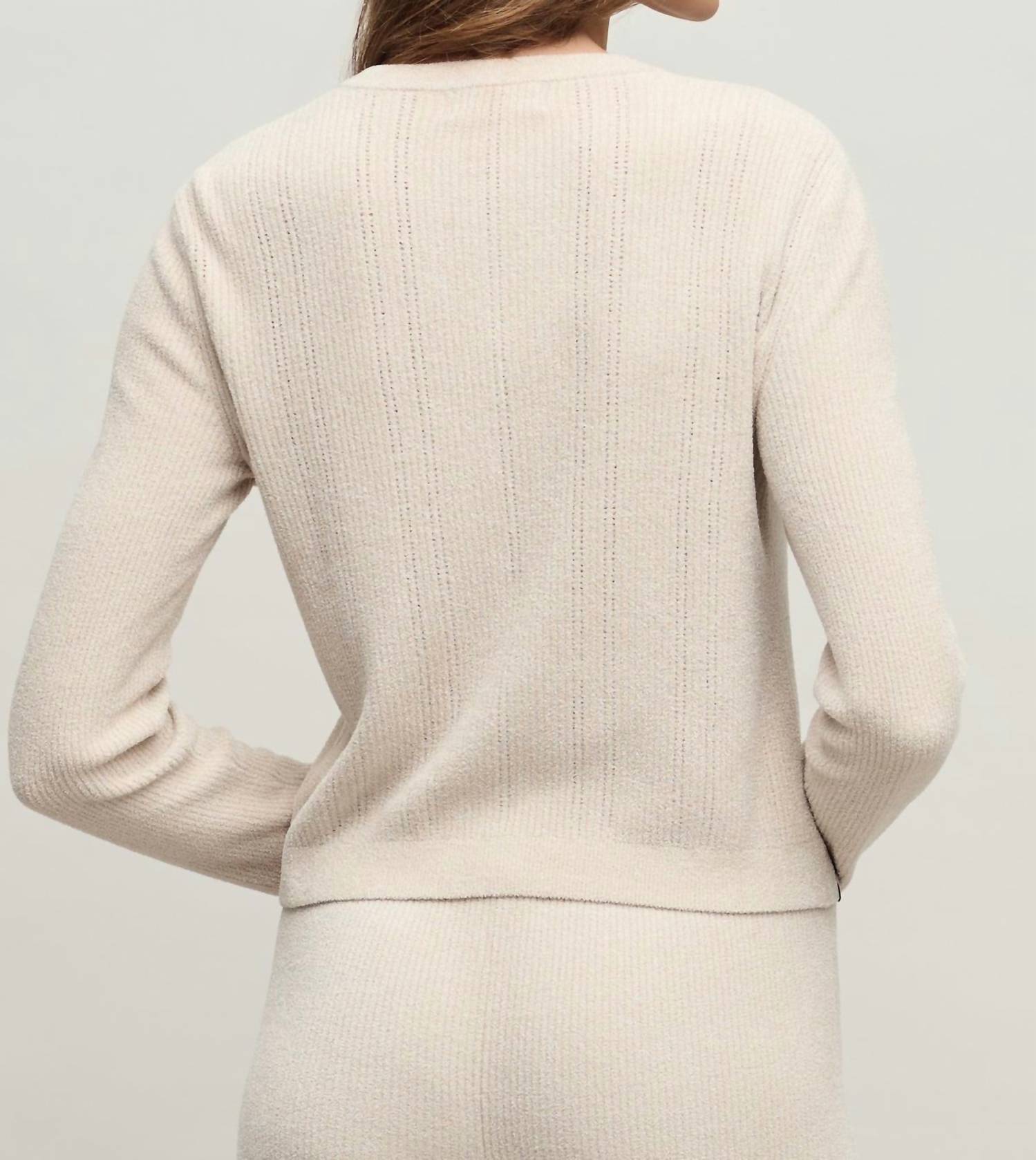 Barefoot Dreams - Cozychic Ruffle Front Cardigan