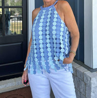 Umgee - Sallie Ann Bow Back Sleeveless Top