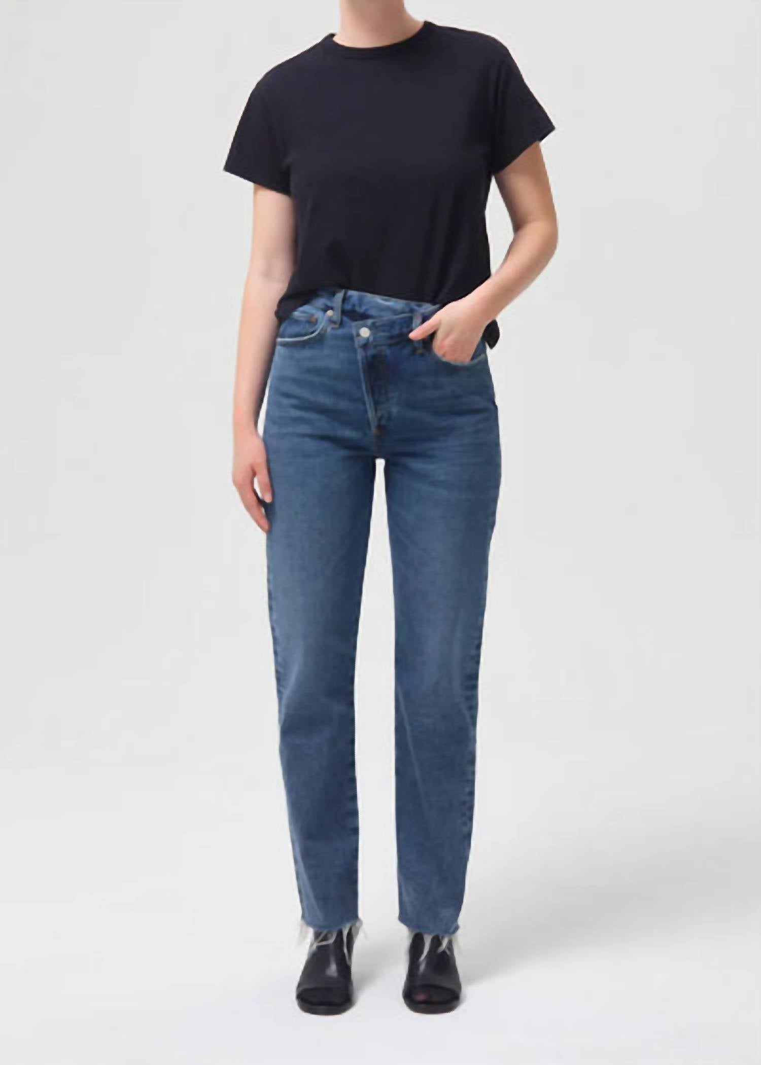 AGOLDE Criss Cross Straight Jean in range - women's jeans