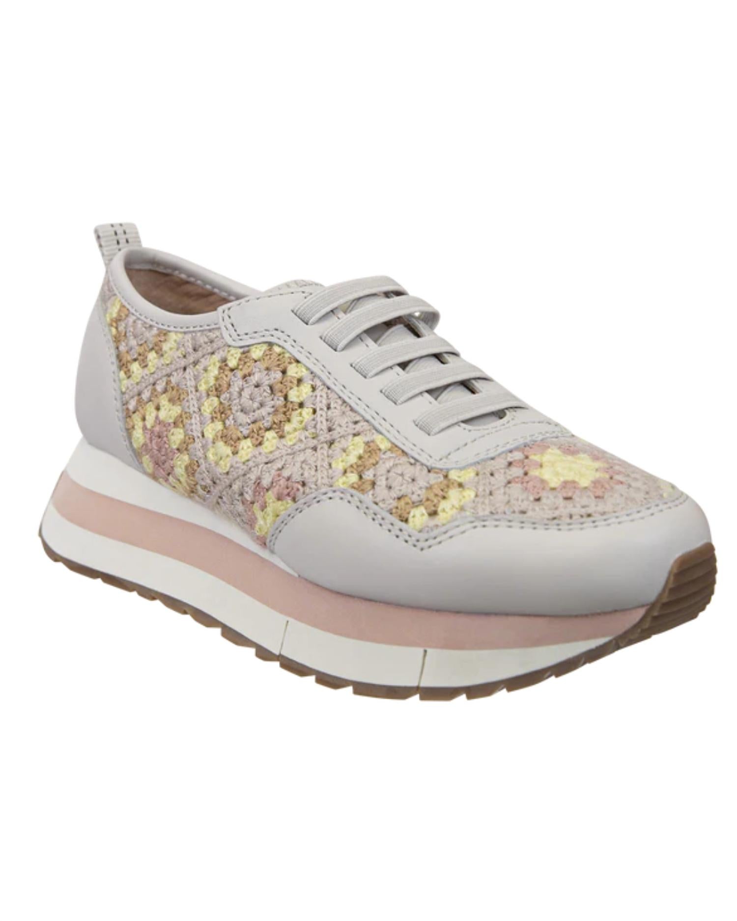 Naked Feet Women's Kinetic Sneakers in patchwork - women's sneaker - detail view