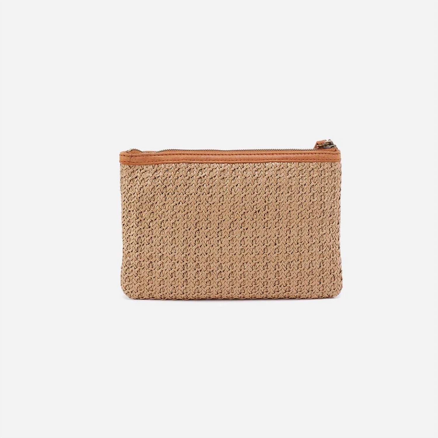 Hobo - Women's Straw Heart Pouch Wristlet