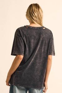 Promesa - Crawfish Vintage-Wash Oversized Graphic Tee