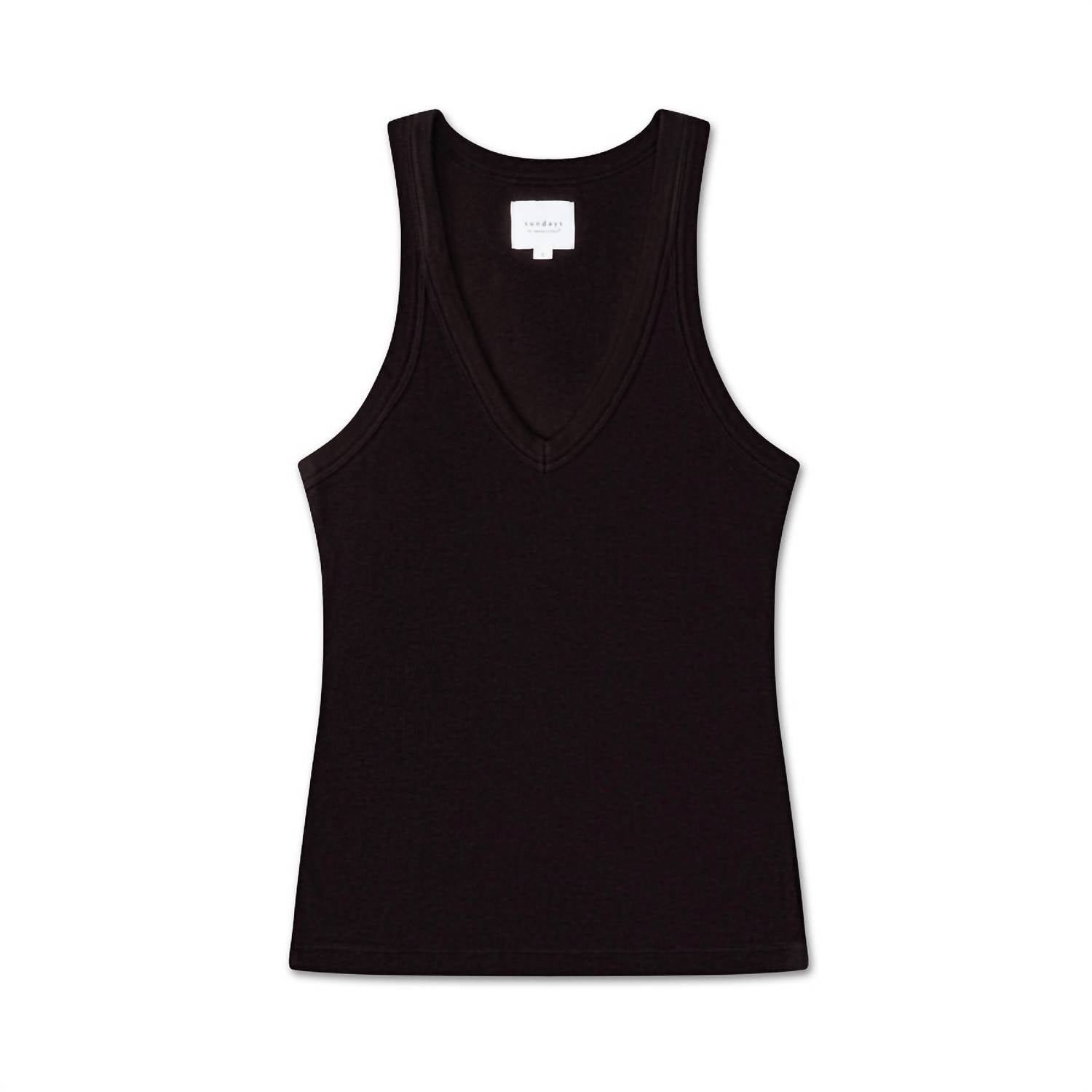 sundays Mick Tank Top in black - women's tank top - detail view