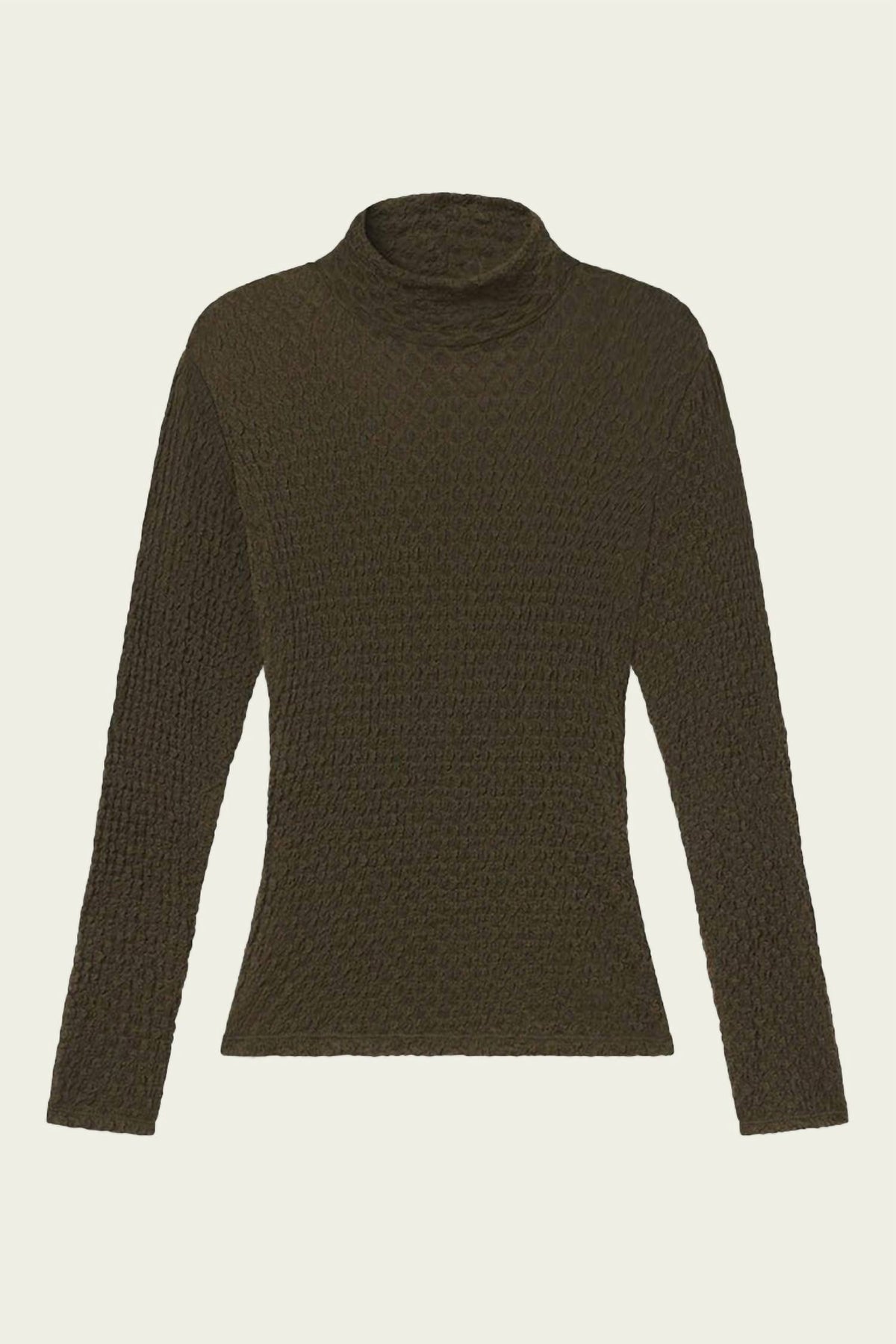Frame - Mesh Lace Turtleneck Top