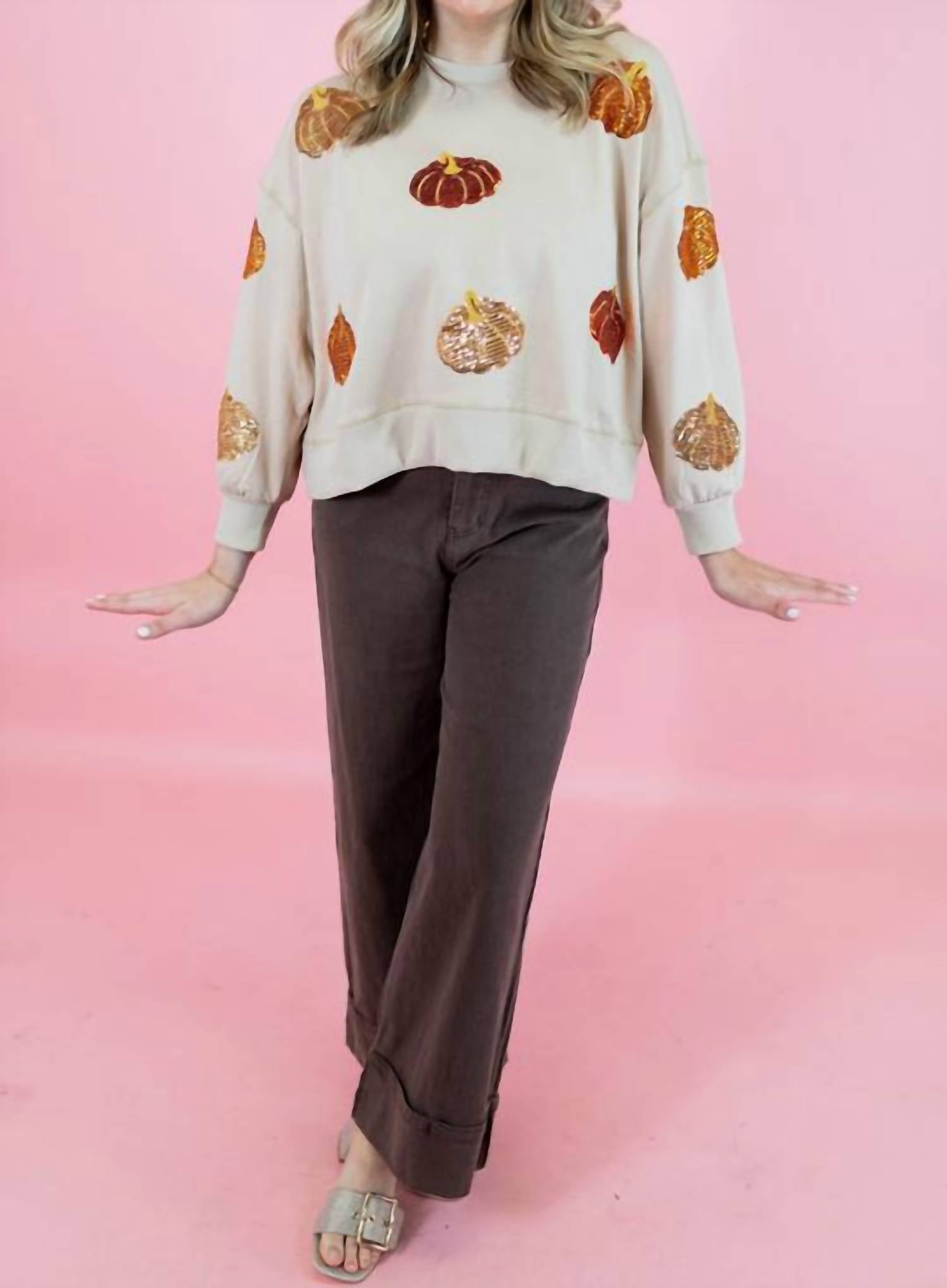 Mary Square - Millie Pumpkin Sweatshirt
