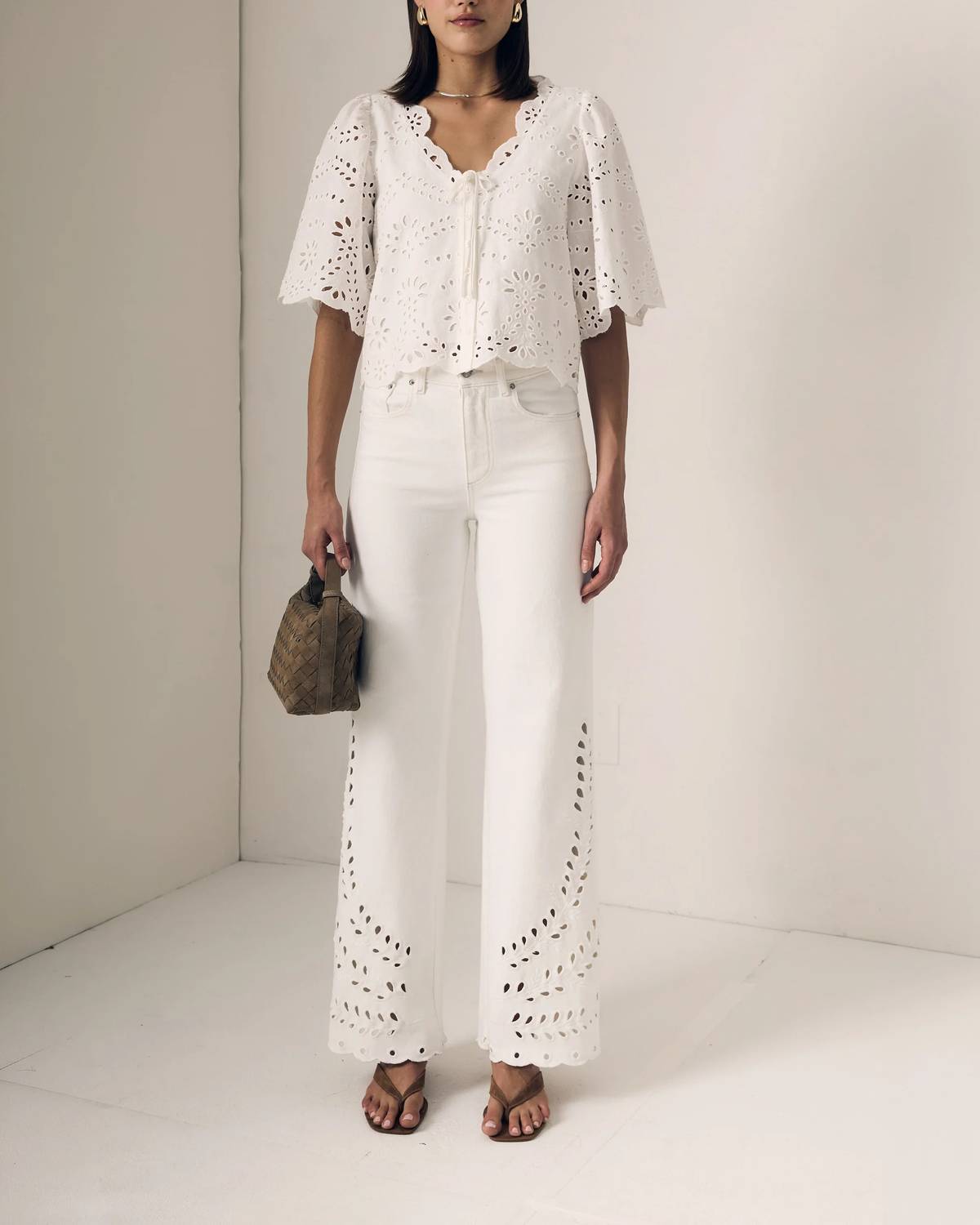 Le Jean - Column Eyelet Jeans