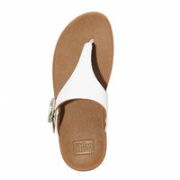Fitflop - Women's Lulu Crystal Buckle Leather Toe Post Sandals