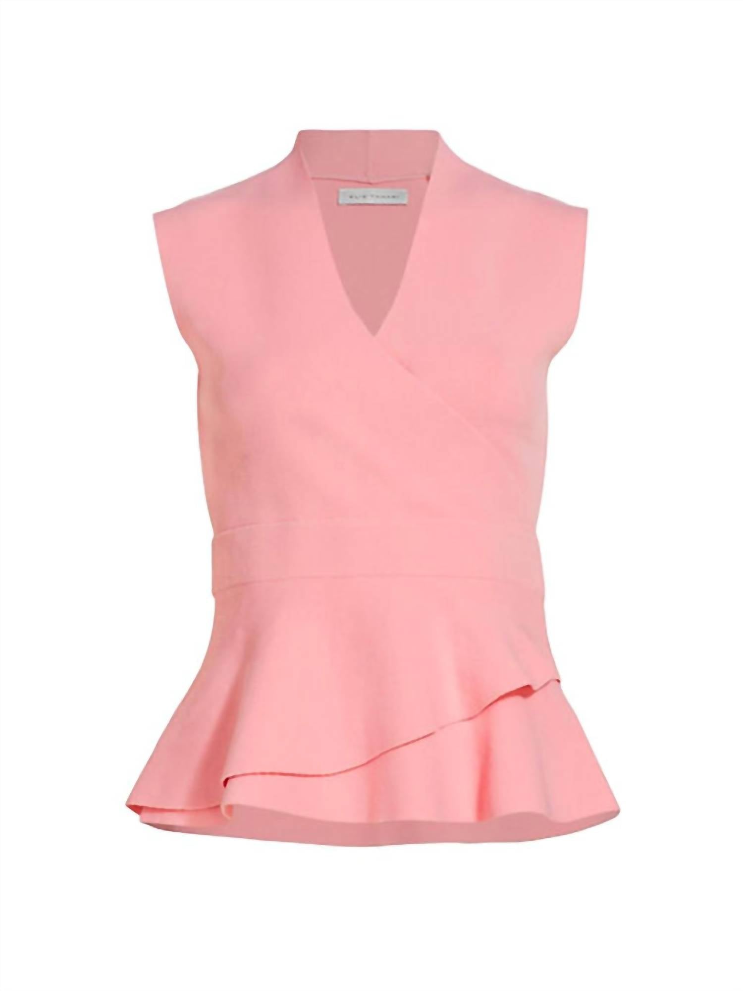 Elie Tahari - Women's Maya Surplice Peplum Top