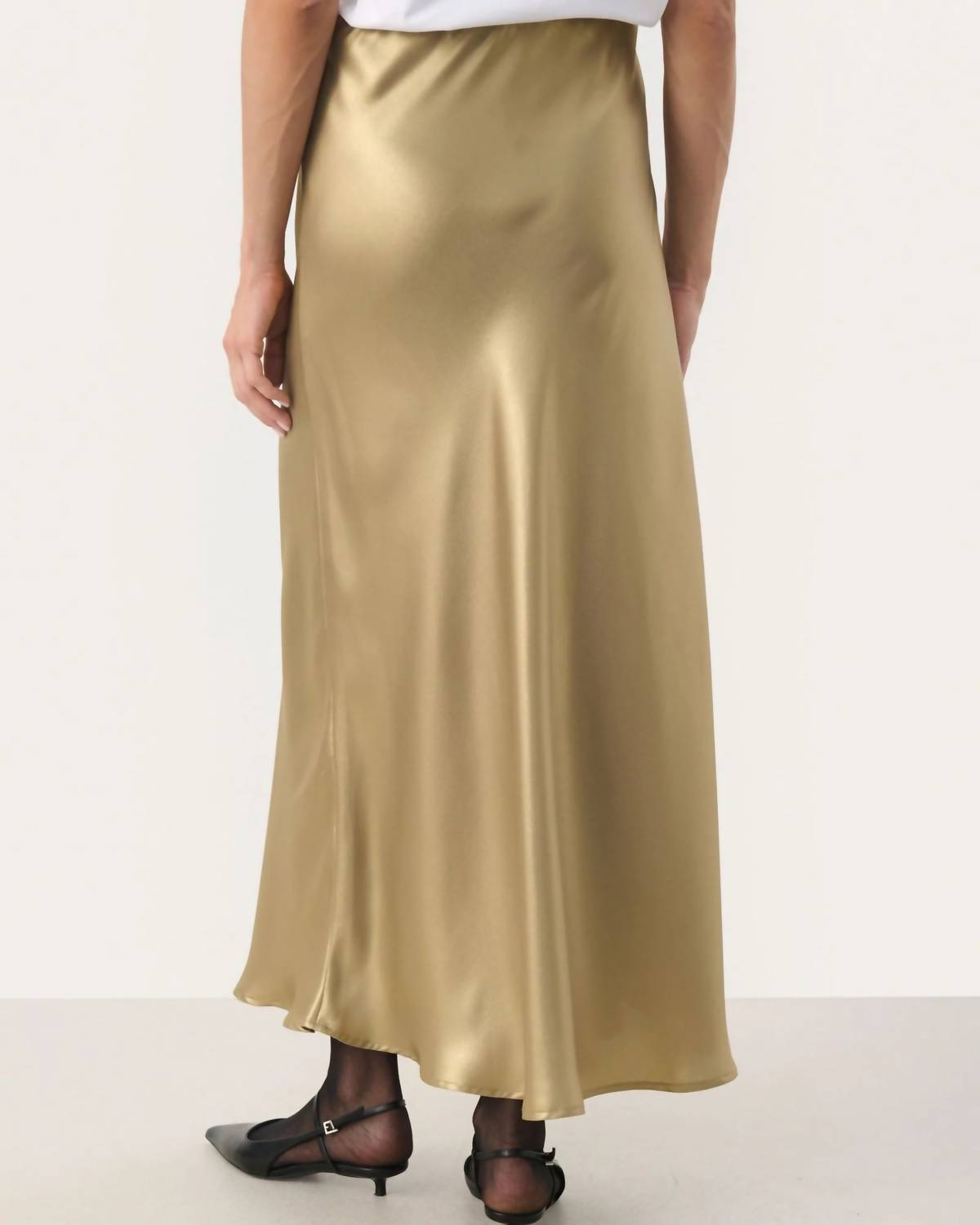 Part Two Laurinas Maxi Skirt in gold - women's skirt - detail view