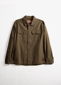 Iron & Resin Men's Deadstock Overshirt in army - men's jacket