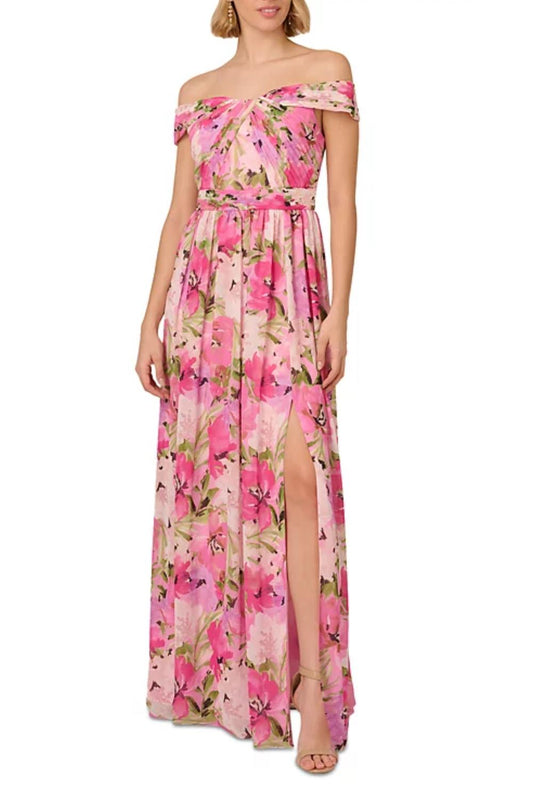 Adrianna Papell - Off Shoulder Evening Dress