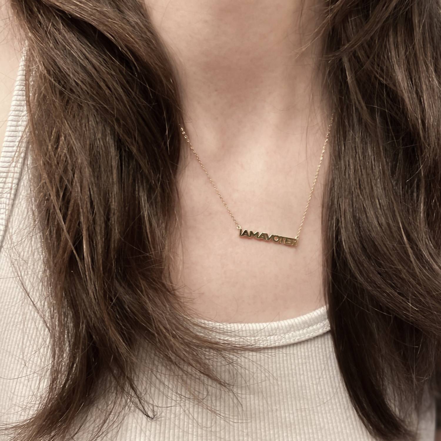 Thatch - Women's I Am A Voter Necklace