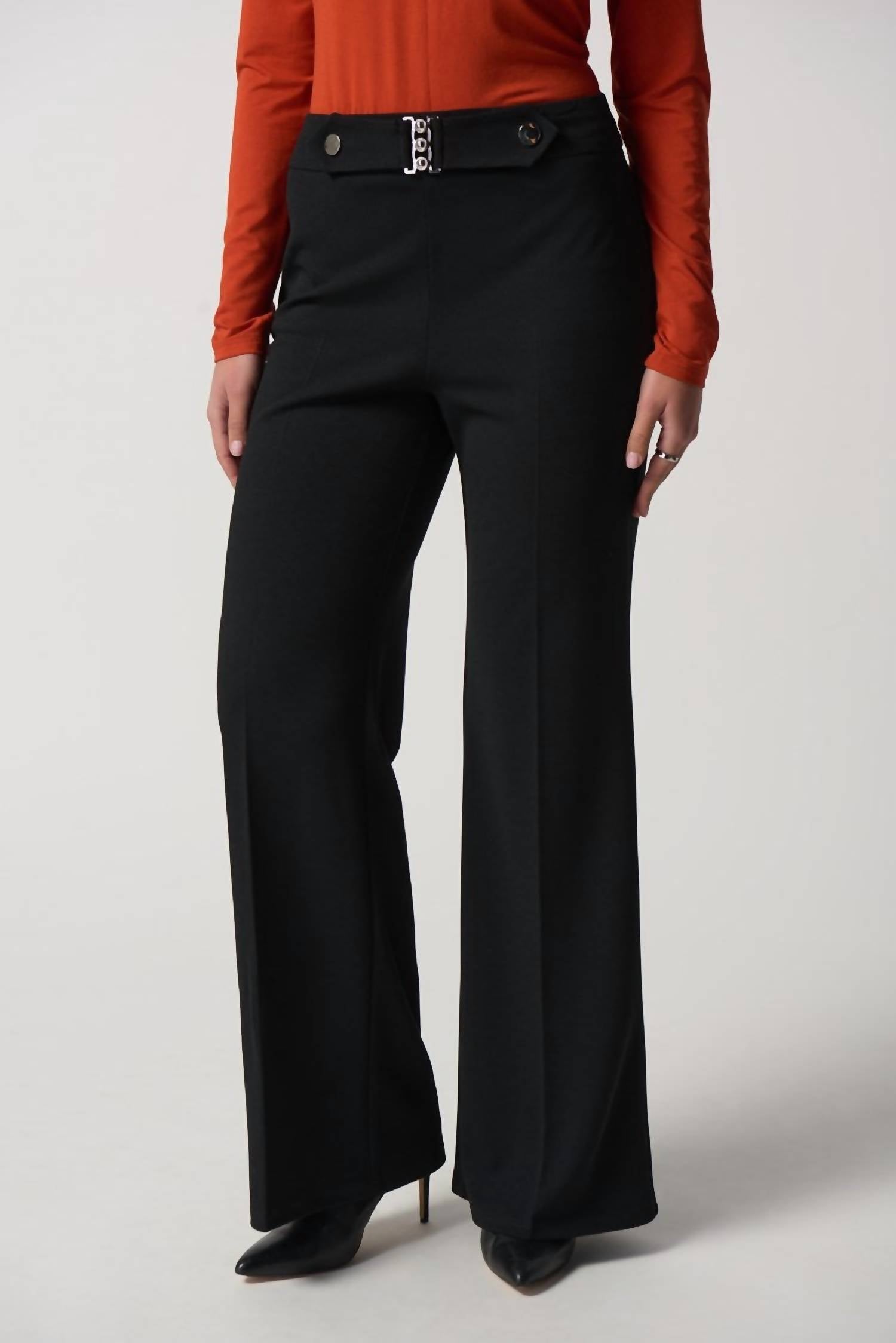 Joseph Ribkoff - Scuba Crepe Wide-leg Pants