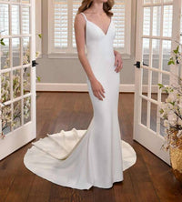 Essence Of Australia - V-neckline Fit-and-flare Wedding Dress