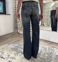Haikure Korea Denim Jean in intense blue - women's jeans - detail view
