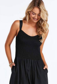 Bishop + Young - Corsica Smocked Poplin Midi Dress