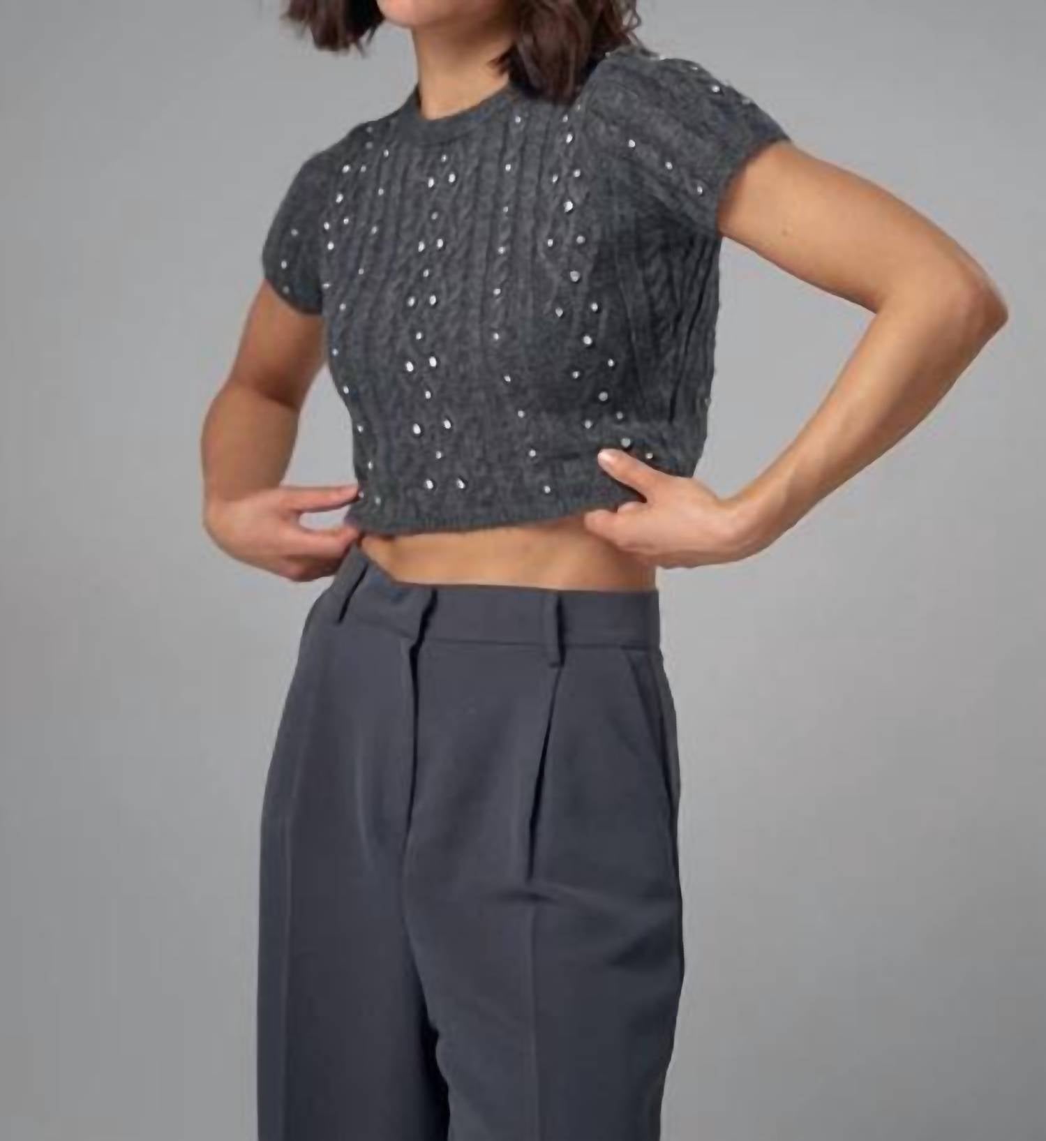Sundayup - SIMONE BEADED SWEATER TOP