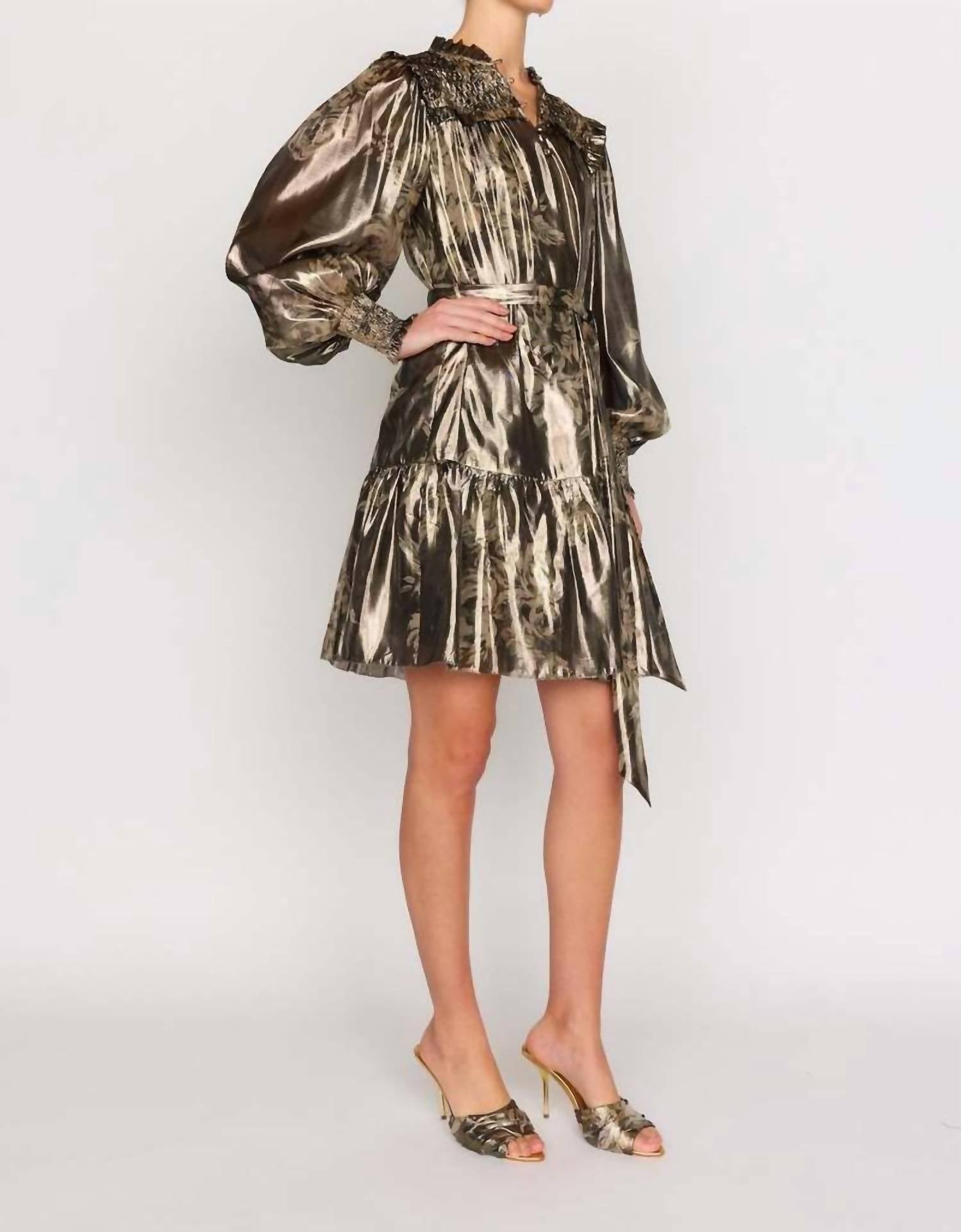 Christy Lynn - Rine Metallic Dress