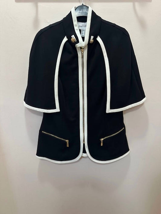 Joseph Ribkoff - Military Inspired Cape Jacket