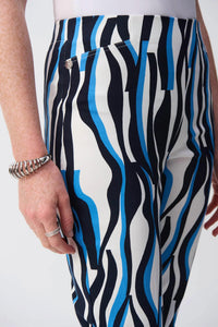 Joseph Ribkoff - Geometric Print Cropped Pants