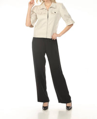 Joseph Ribkoff - Pull On Twill Wide Leg Pants