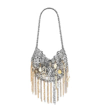 Rabanne - Women's 1969 Moon Bag Assembled With Metallic Pampilles