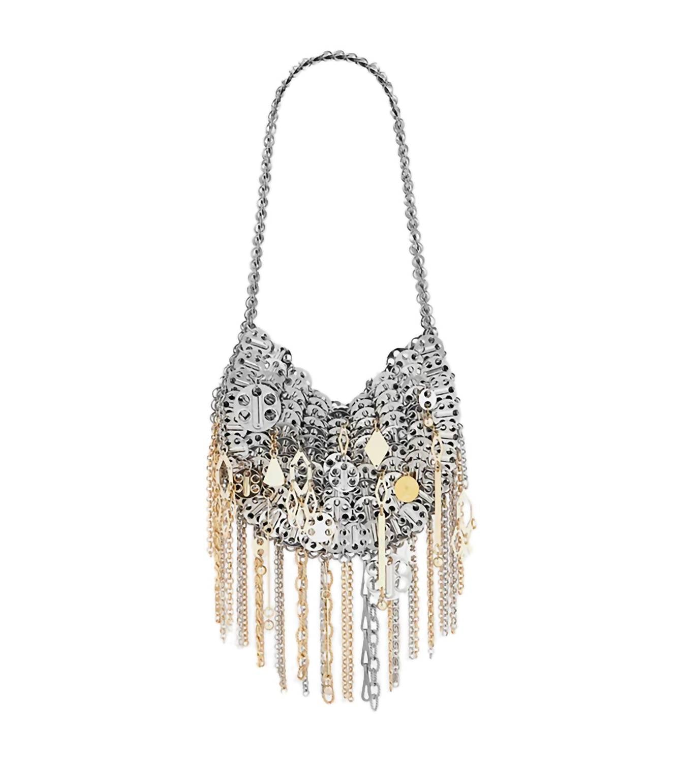 Rabanne - Women's 1969 Moon Bag Assembled With Metallic Pampilles