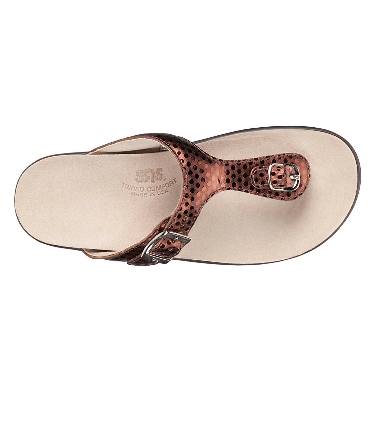 SAS Women's Sanibel T-strap Sandal in bronze - women's sandal - alternate view