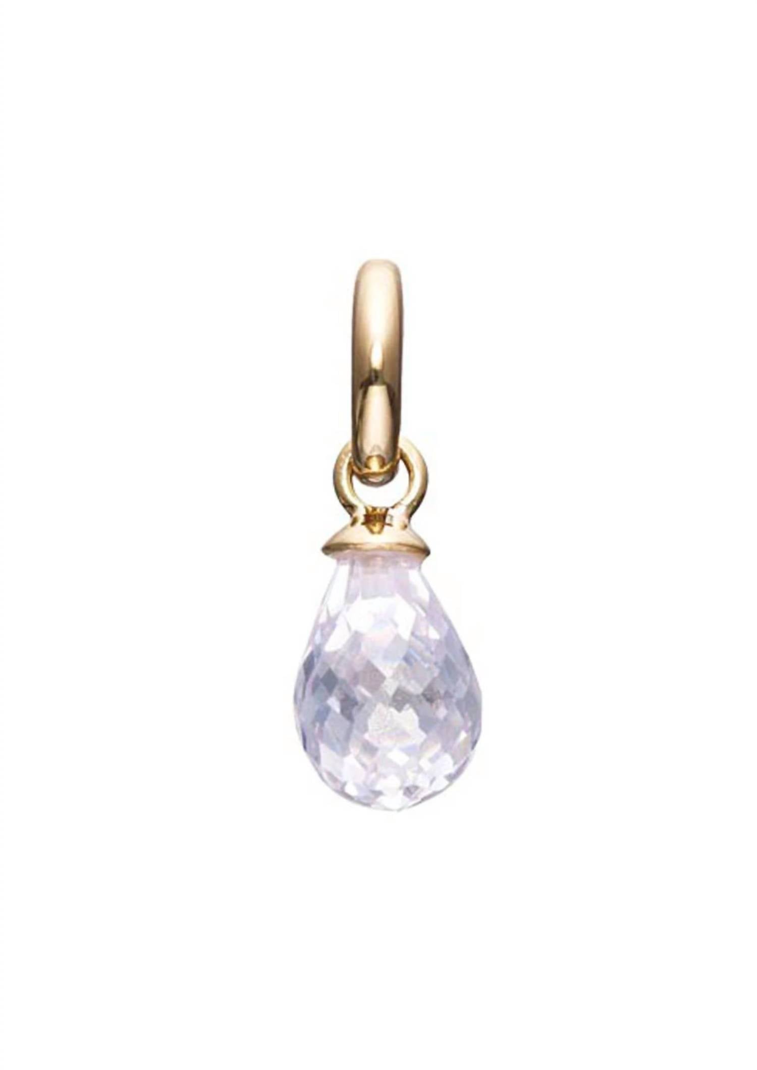 Story Jewellery - Women's Clear Crystal Faceted Drop Pendant