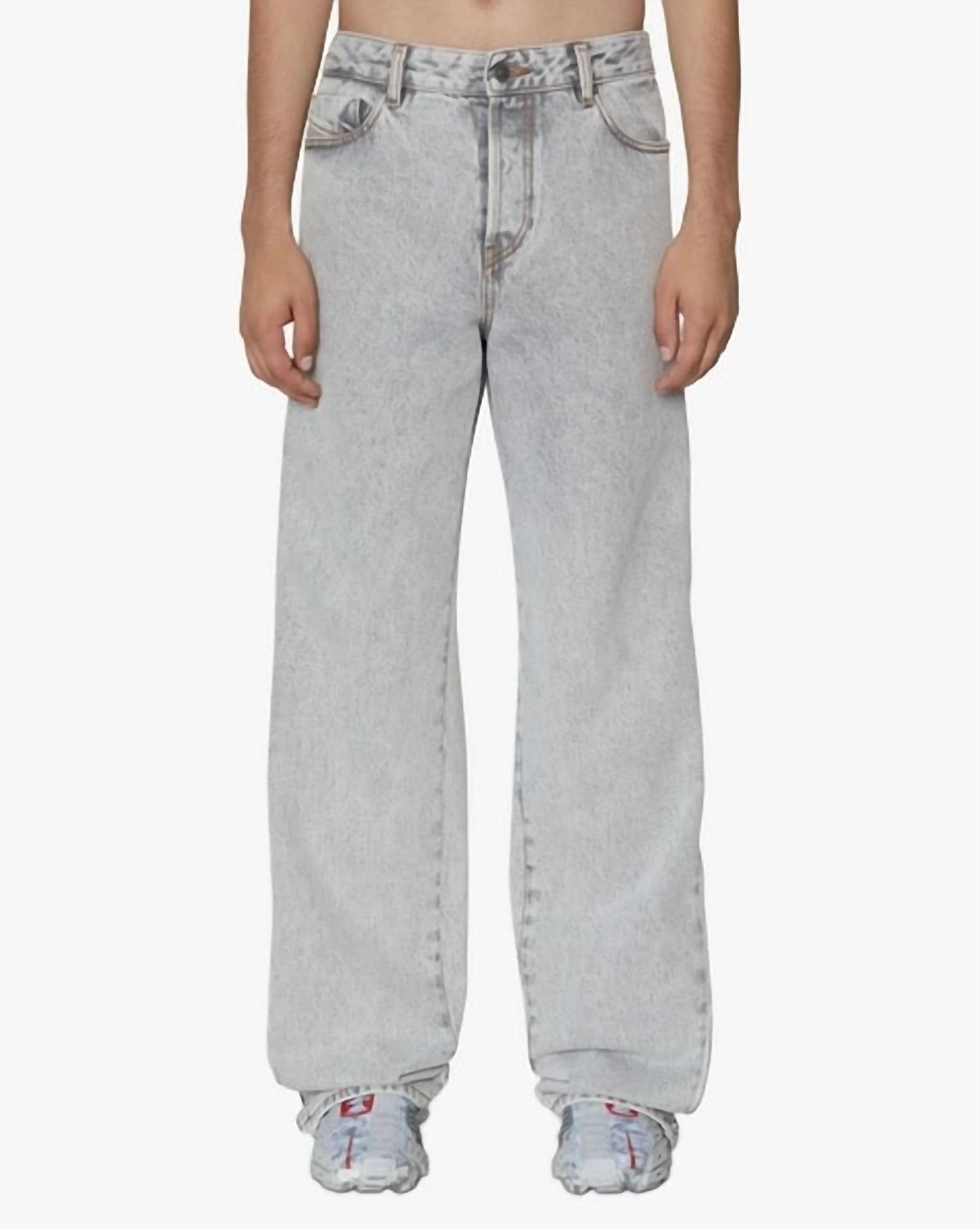 Diesel - Diesel Grey Straight-leg Denim Jeans