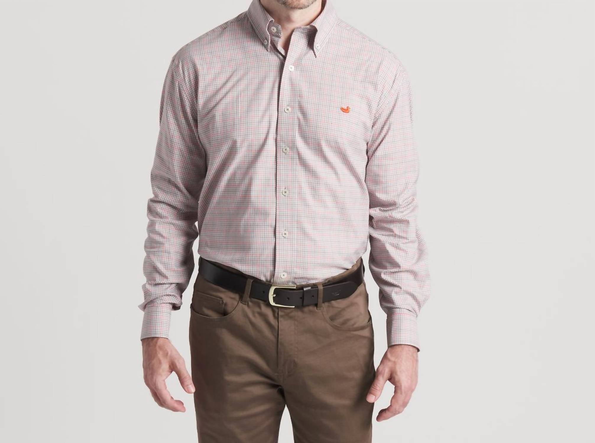 Southern Marsh - Men's Dyer Performance Gingham Dress Shirt