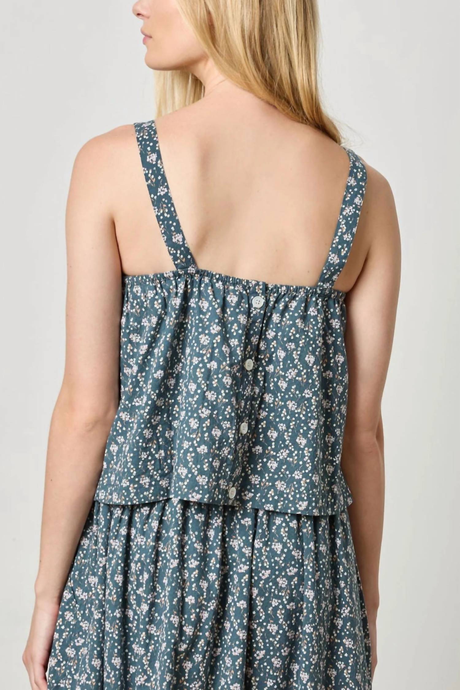 Lilla P - Button Back Tank Top