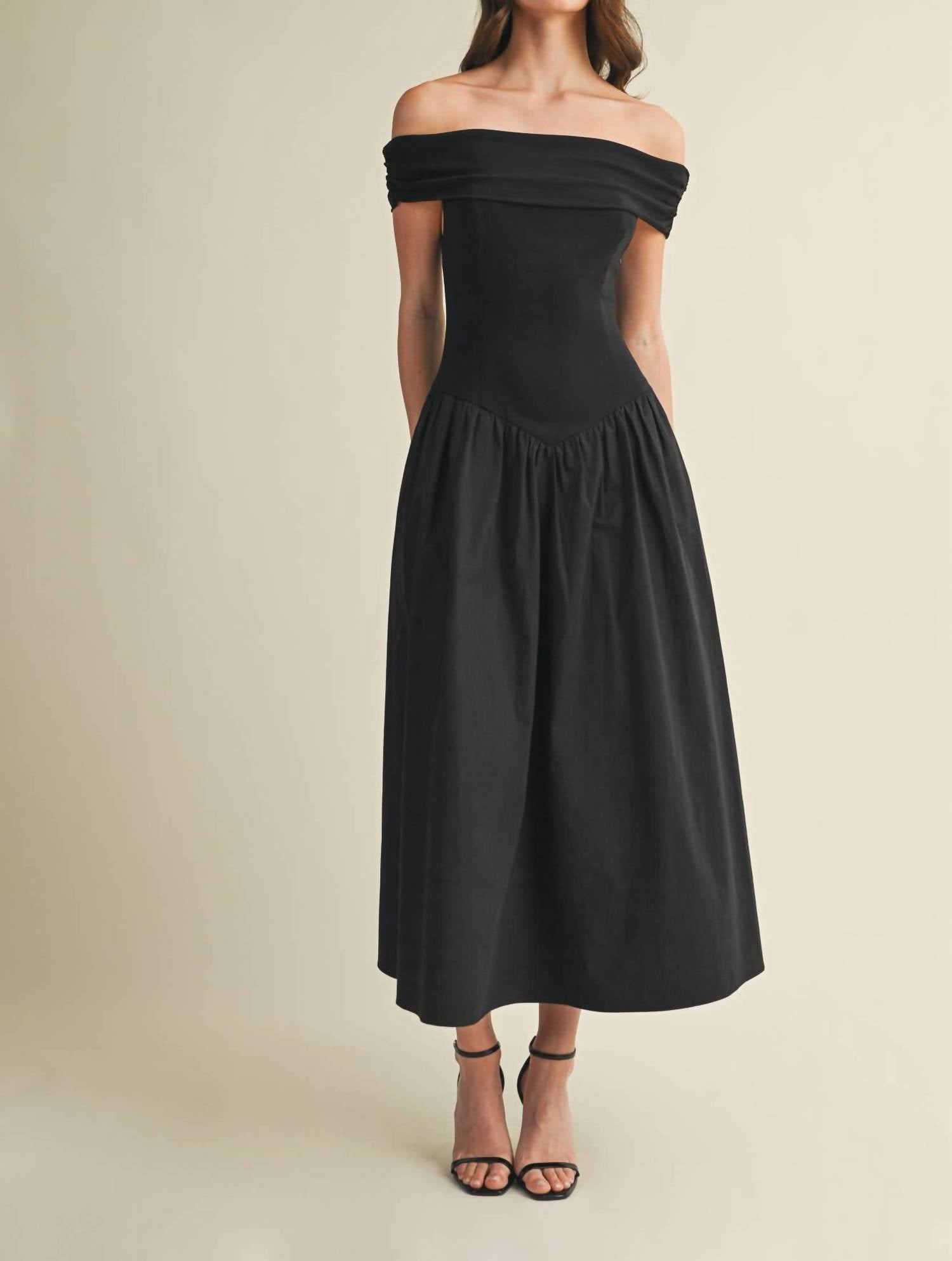 Mustard Seed - Margot Off The Shoulder Midi Dress