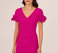 Adrianna Papell - Knit Crepe Short Dress