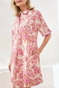 Tribal - 1/2 SLV BTN FRT DRESS