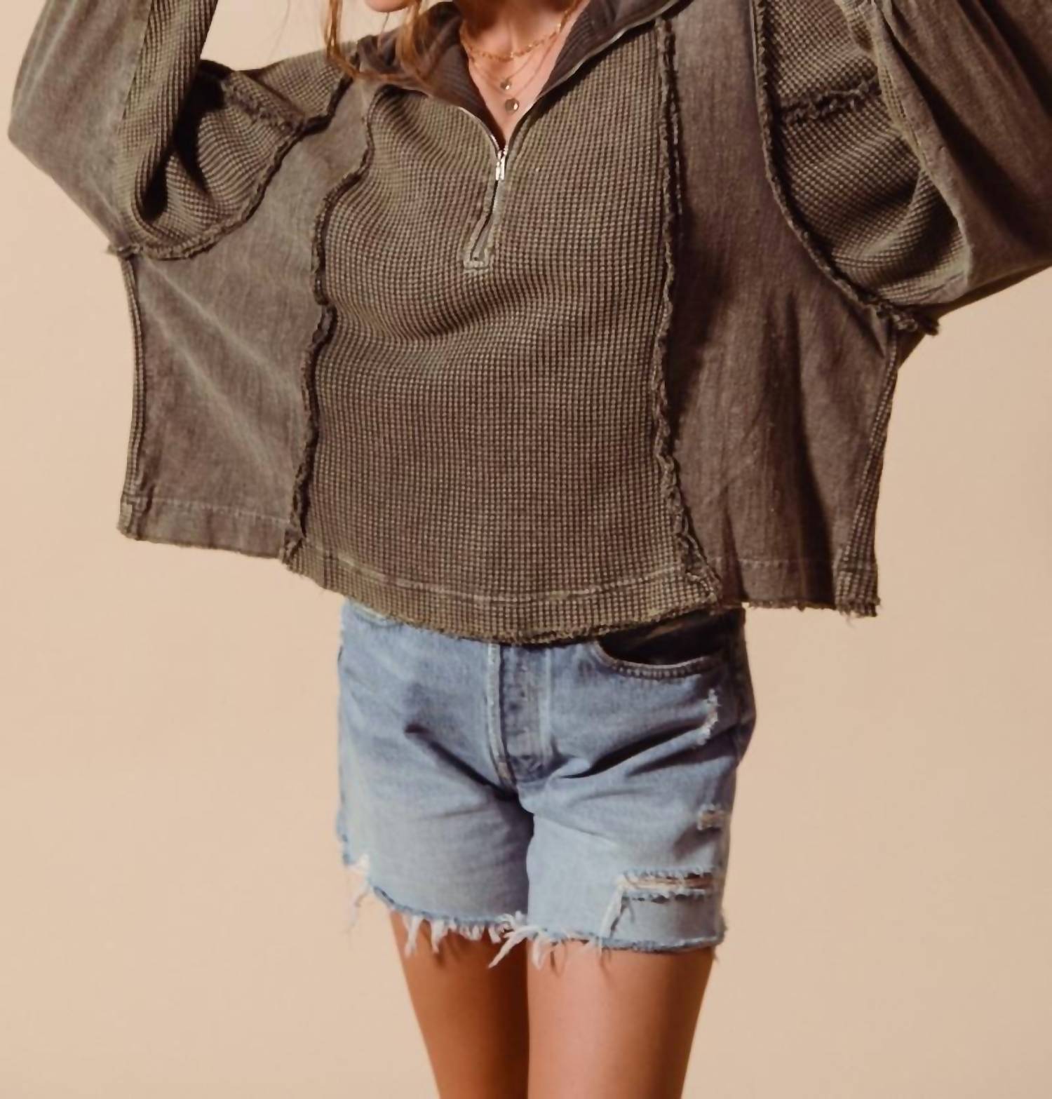 So Me - Lizzie Quarter Zip Sweatshirt