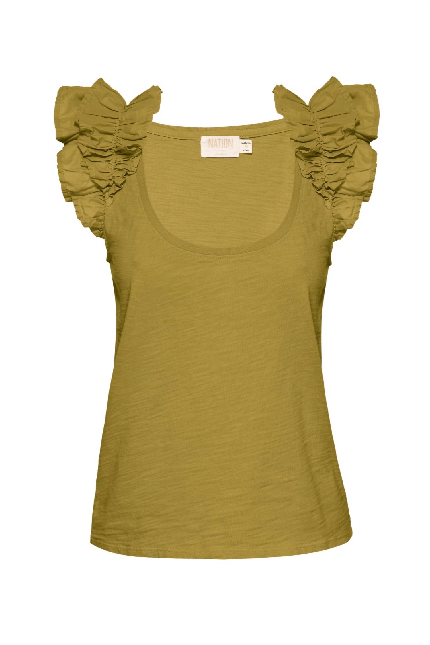 Nation Ltd - Valentina Ruffled Tank