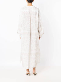 Valentino - Geometric Print Silk Cotton Dress