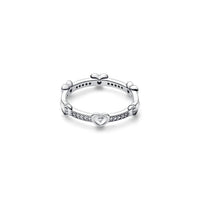 Pandora - Radiant Sparkling Heart Ring