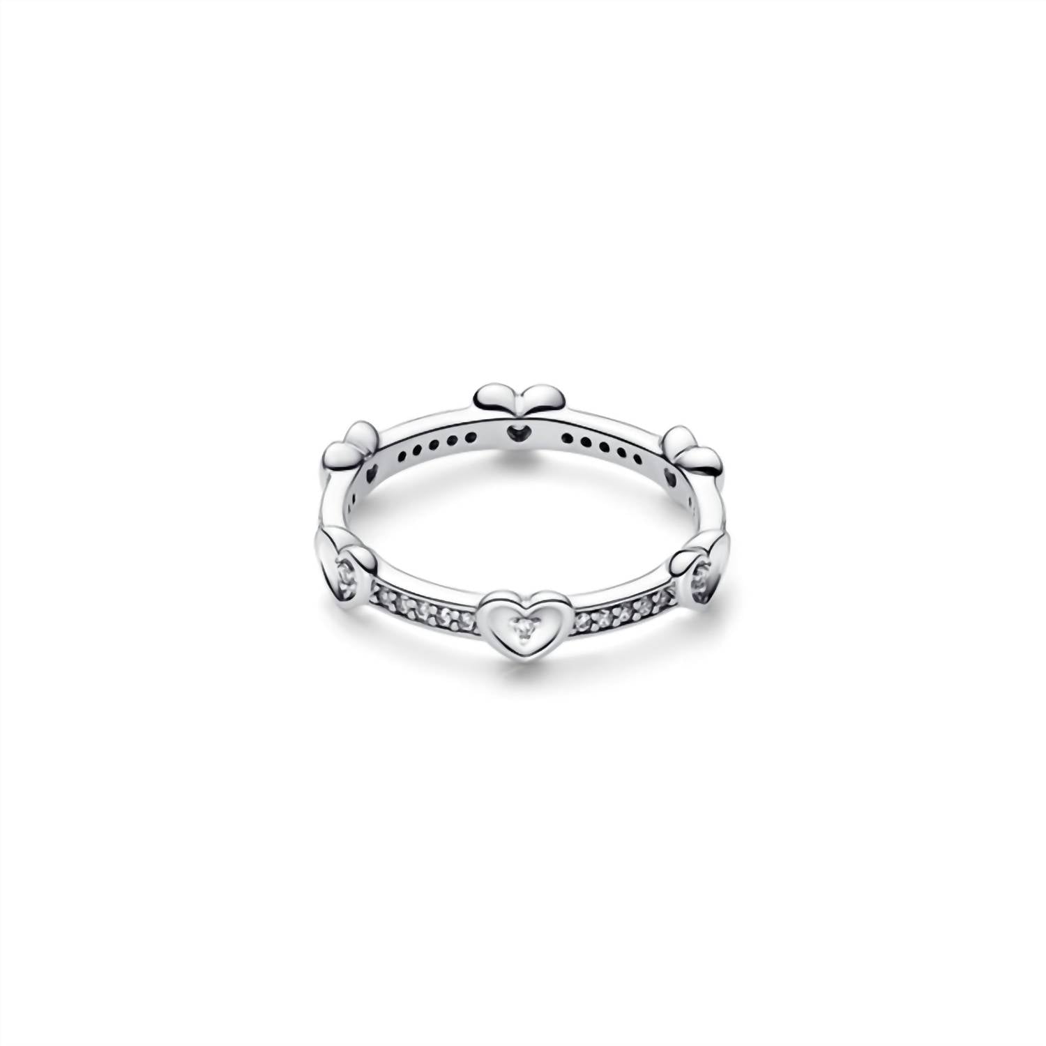 Pandora - Radiant Sparkling Heart Ring