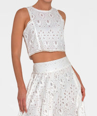 Gretchen Scott - Sexy Summer Top Embroidered Eyelet