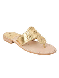 Jack Rogers Women's Jacks Flat Sandal in gold gold - women's sandal