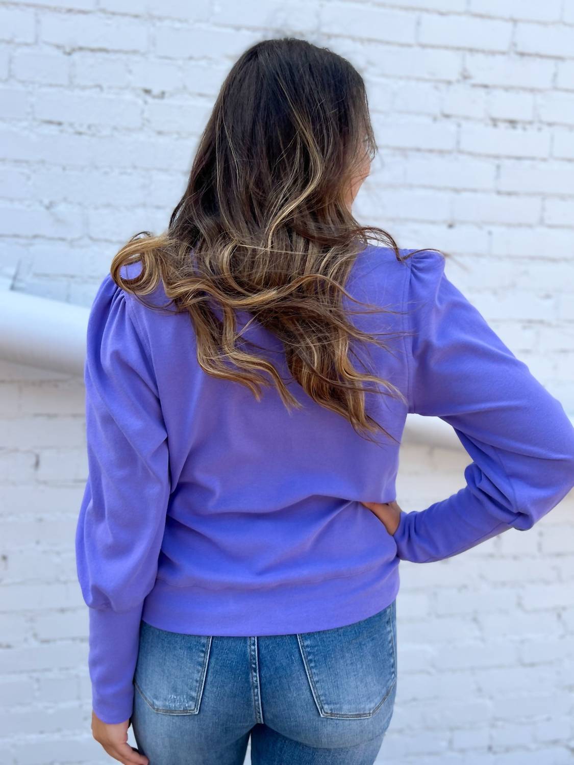 Karen Kane - V-Neck Bishop Sleeve Top