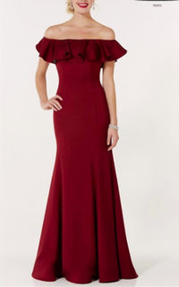 Alyce Paris - Alyce Paris Off The Shoulder Long Dress