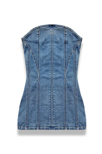 Katie J Nyc - Rome Strapless Denim Dress