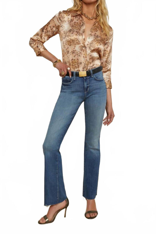 L'Agence - Sneeki Low Rise Sneaker Straight Leg Jeans