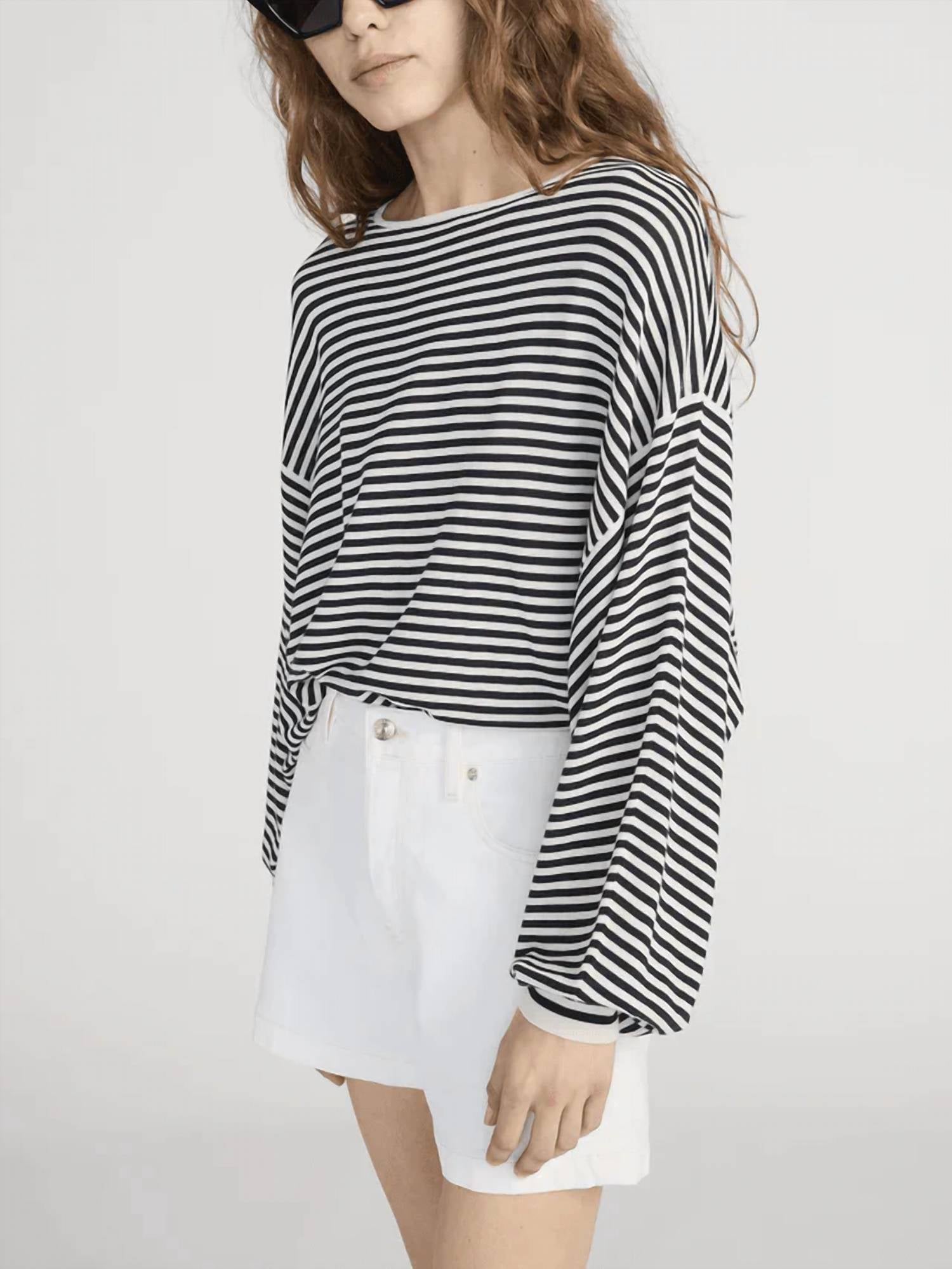 Frame - Striped Slouchy Sweater