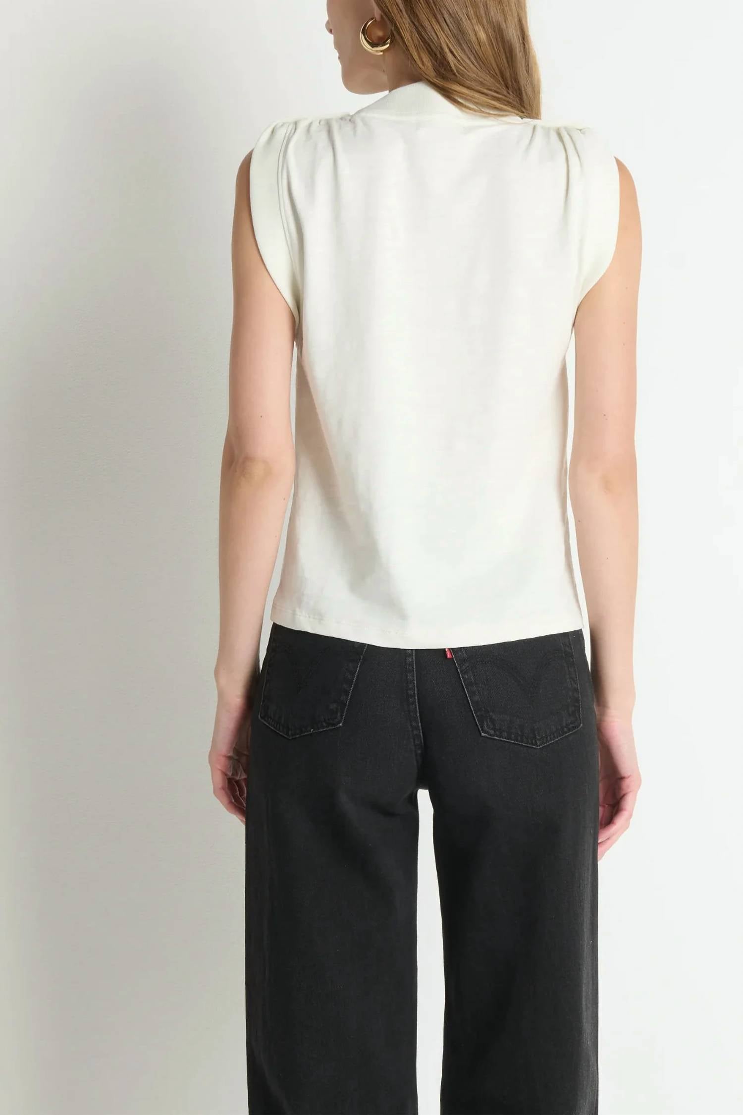 Nation Ltd - Mikka Buttoned Shoulder Tank