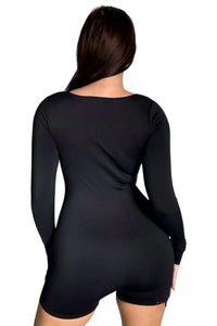 Salty - Erin Square Neck Long-Sleeve Romper